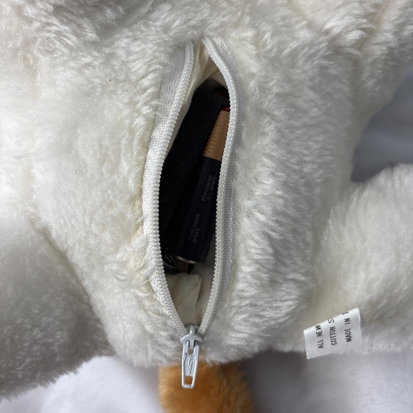 Vtg Animated Musical Christmas Puppy Hound Dog Plush Sad Eyes 1980s Works - Picture 11 of 11